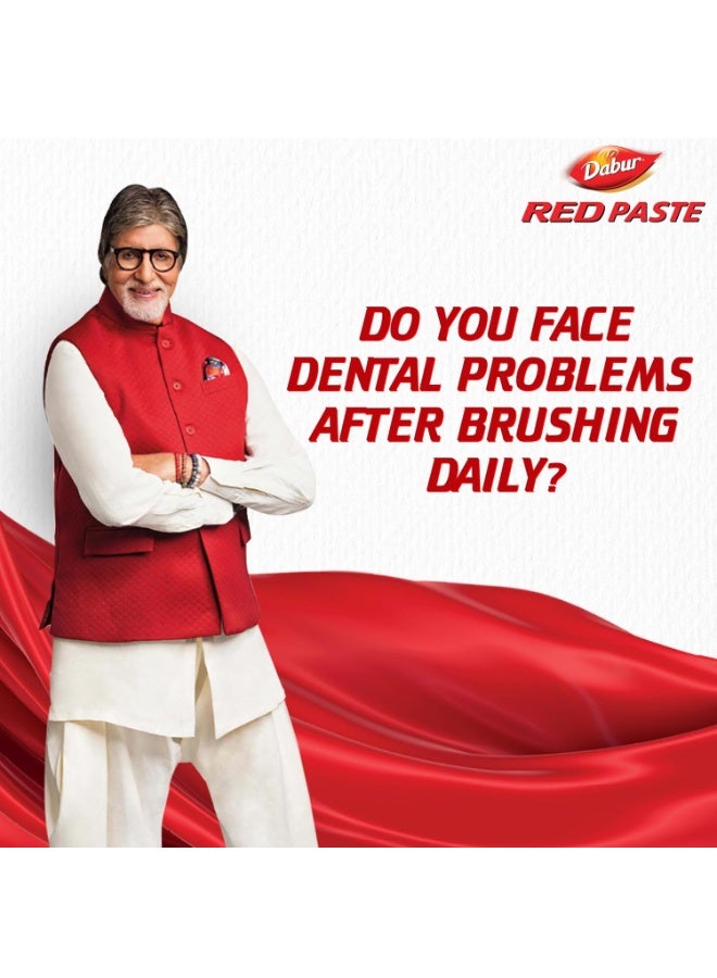 دابر معجون أسنان دابور الأحمر - 200 غرام | المعجون الأيورفيدي رقم 1 في العالم | خالٍ من الفلورايد | يساعد في علاج رائحة الفم الكريهة، وحماية الأسنان من التسوس، وإزالة البلاك | لصحة فم كاملة | قوة 13 عشبة أيورفيدية فعّالة - Image 2